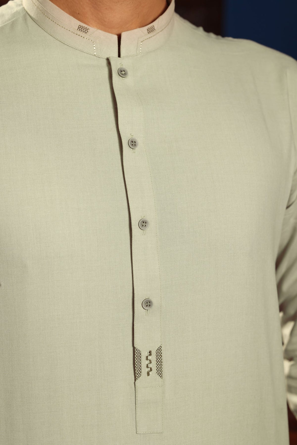 Lime Green Des Kurta Shalwar by Al Deebaj, photo 2