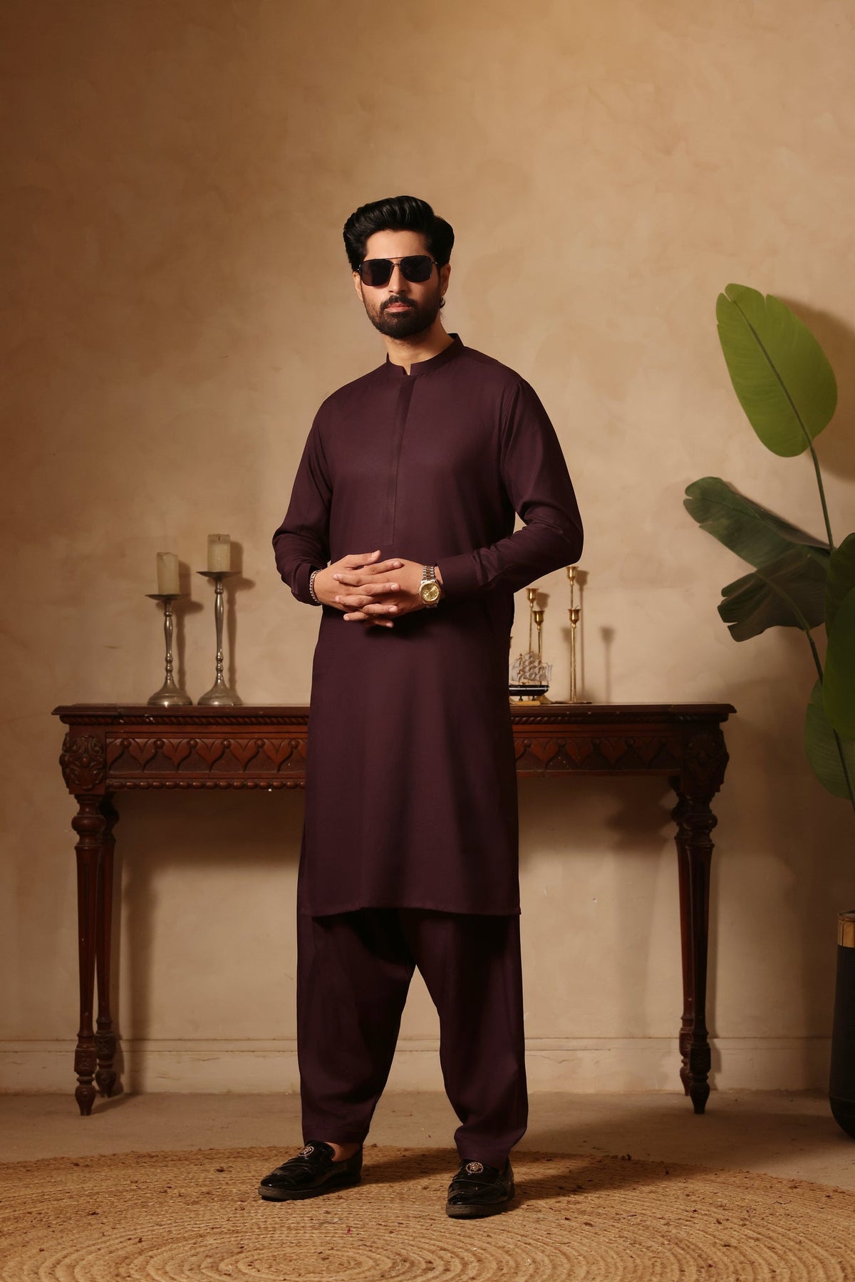 Plain kurta Shalwar by Al Deebaj, photo 4