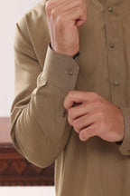 Camel Plain Kurta Shalwar by Al Deebaj, photo 3