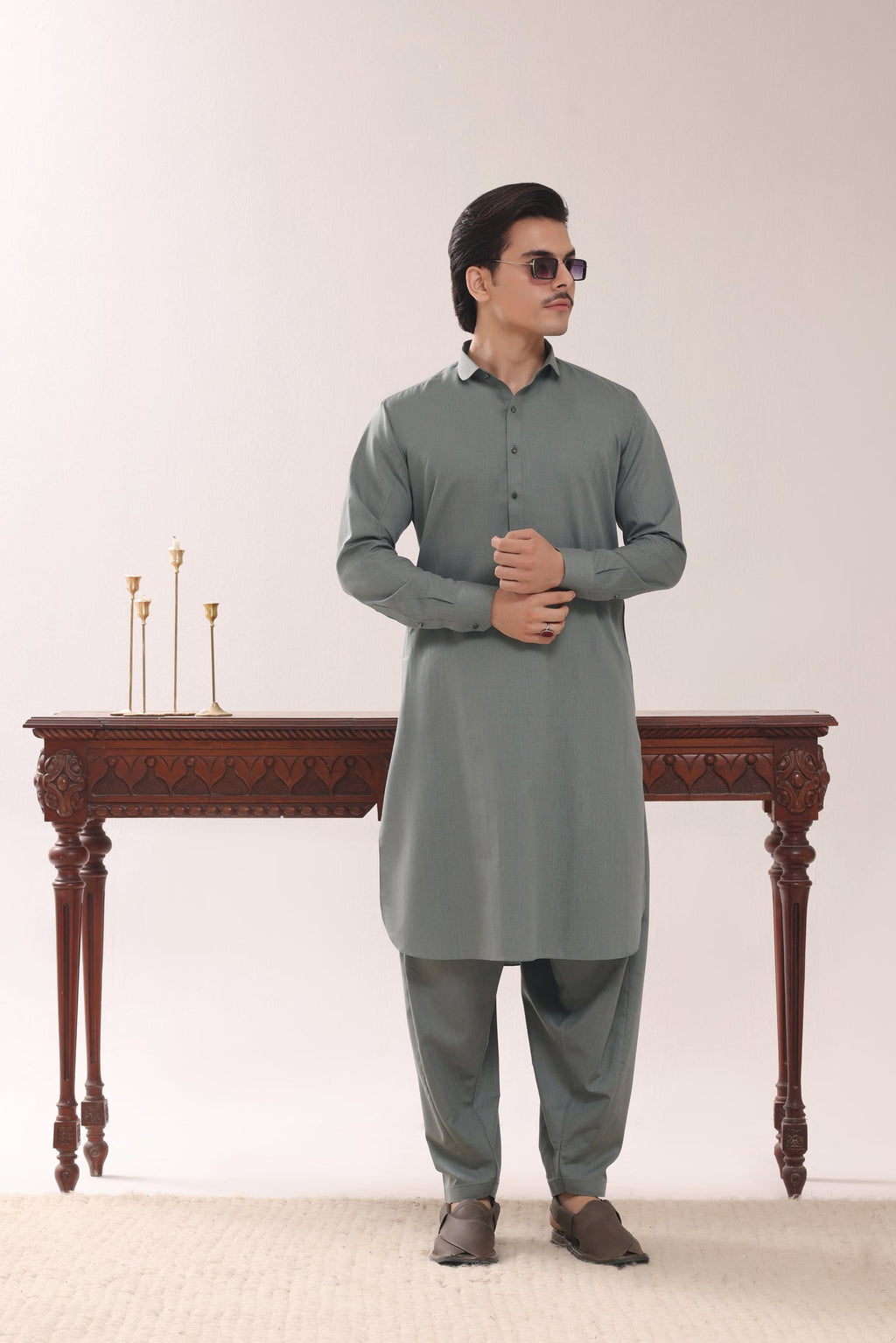 Plain Kurta Shalwar by Al Deebaj, photo 5