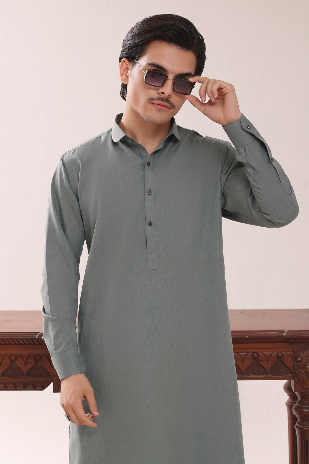 Plain Kurta Shalwar by Al Deebaj, photo 2