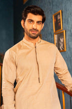 Fawn Shamray Kameez Shalwar by Al Deebaj, photo 3