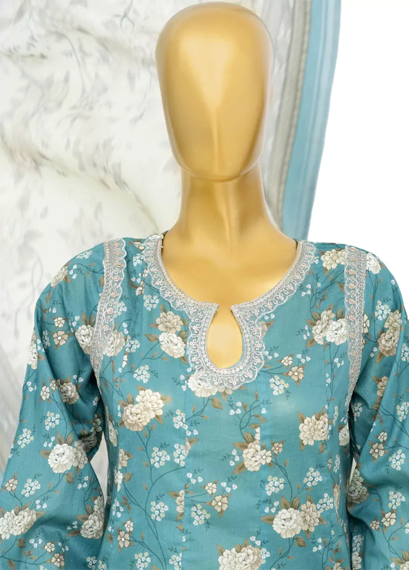 Blue Lawn 3-Piece Stitched Suit by Bin Saeed