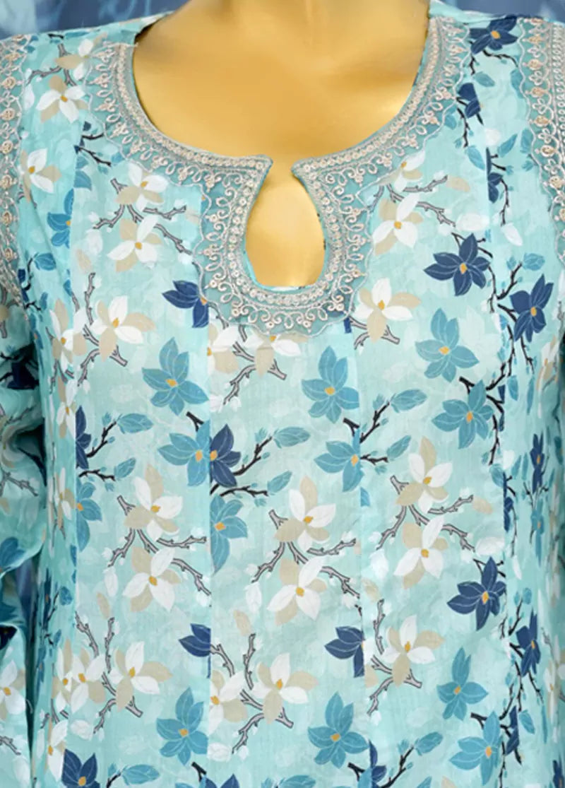 Blue Lawn 3-Piece Stitched Suit by Bin Saeed, photo 4
