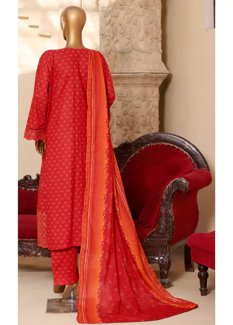 Red Lawn 3-Piece Stitched Suit by Bin Saeed, photo 2