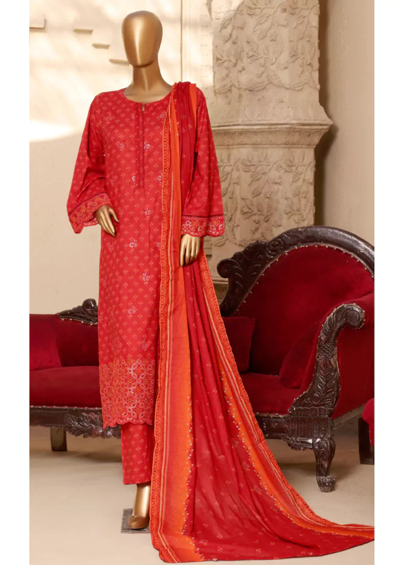 Red Lawn 3-Piece Stitched Suit by Bin Saeed, photo 3