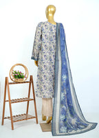 Printed Beige Lawn 3-Piece Stitched Suit by Bin Saeed, photo 2