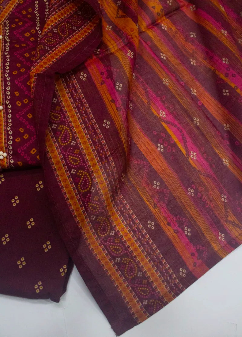 Printed Lawn 3-Piece Stitched Suit by Bin Saeed, photo 3