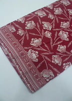 Printed Red Lawn 3-Piece Stitched Suit by Bin Saeed, photo 4