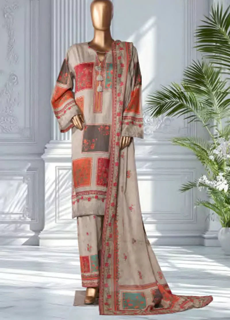 Printed Lawn 3-Piece Stitched Suit by Bin Saeed, photo 3