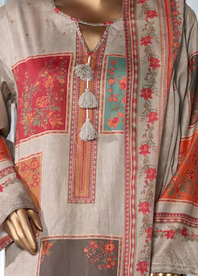 Printed Lawn 3-Piece Stitched Suit by Bin Saeed, photo 4
