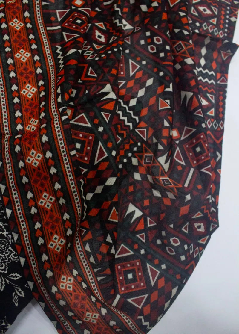 Printed Black & White Cotton 3-Piece Stitched Suit by Bin Saeed, photo 3