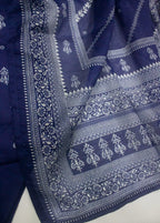 Printed Navy Blue Lawn 3-Piece Stitched Suit by Bin Saeed, photo 3