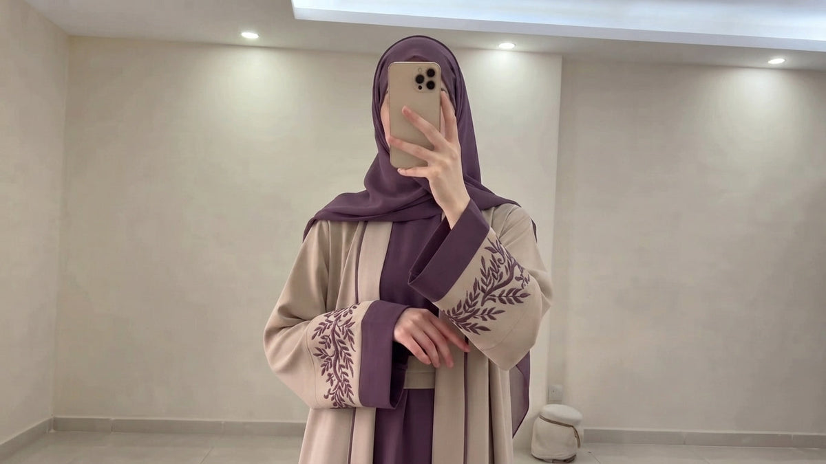 Lilac Grace Abaya by Leema, photo 2