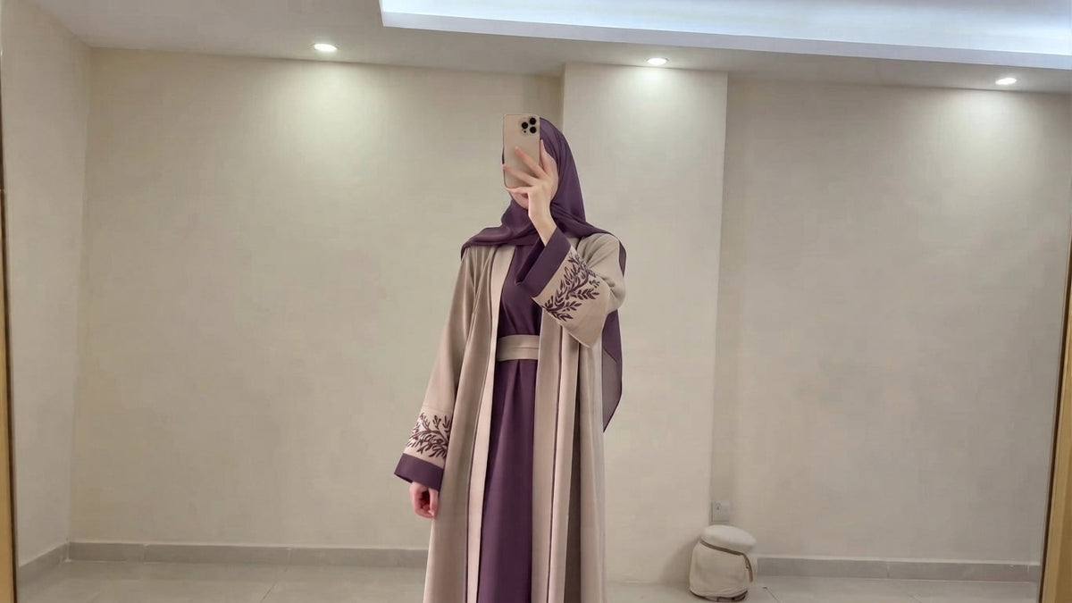Lilac Grace Abaya by Leema, photo 3