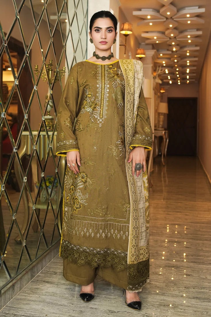 Marjjan Premium Winter MDS-93D – Marjjan 3-piece unstitched suit