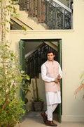 Sophia Men's Lilac Waistcoat & Kurta Pajama by Kinza Khalid