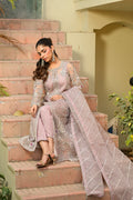 Sophia Lilac Organza 4-Piece Formal Suit by Kinza Khalid
