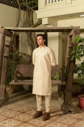 Nori Men's Cream Kurta Set by Kinza Khalid