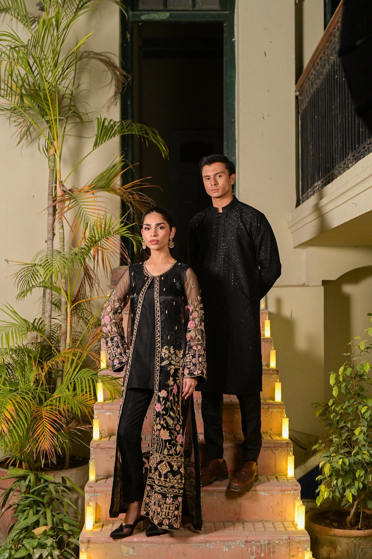 Maya Men's Black Kurta Set by Kinza Khalid, photo 3