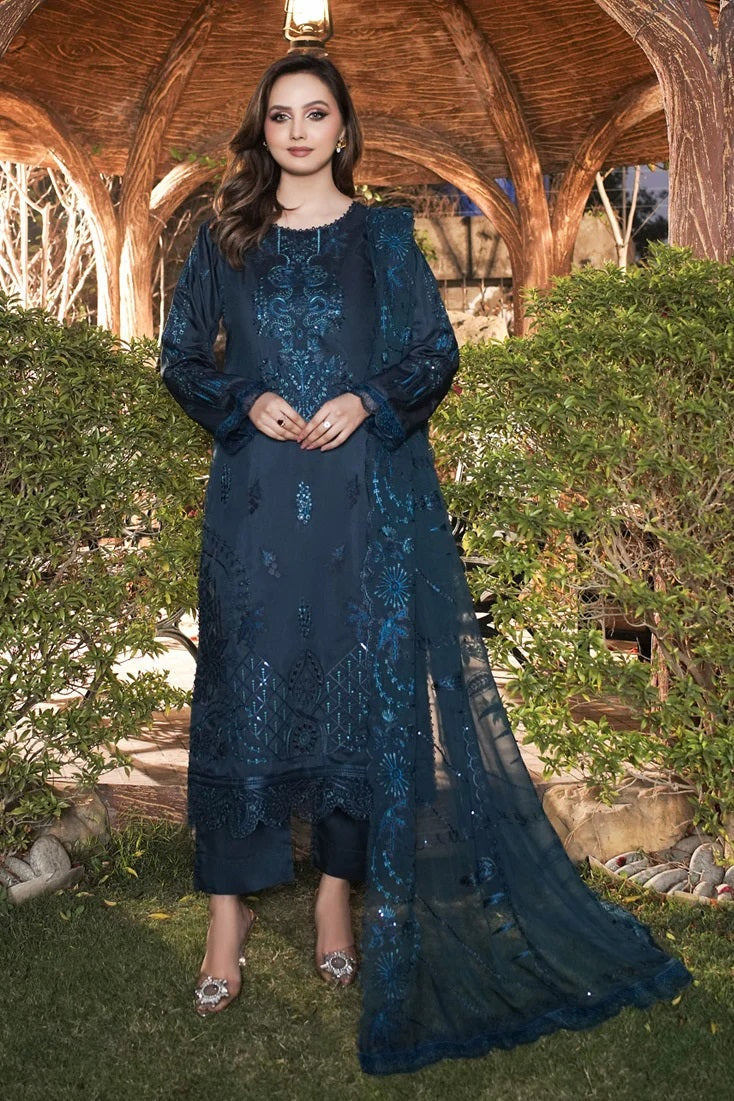 Marjjan Premium Viscose MV-297B – Marjjan 3-piece unstitched suit