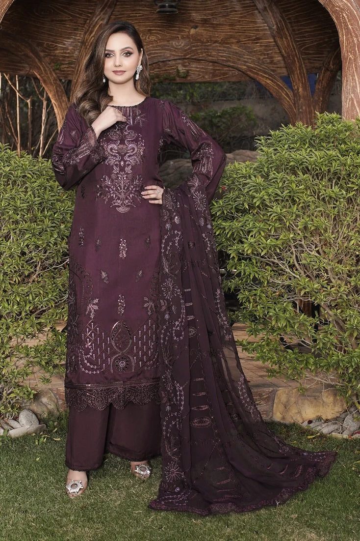 Marjjan Premium Viscose MV-297C – Marjjan 3-piece unstitched suit