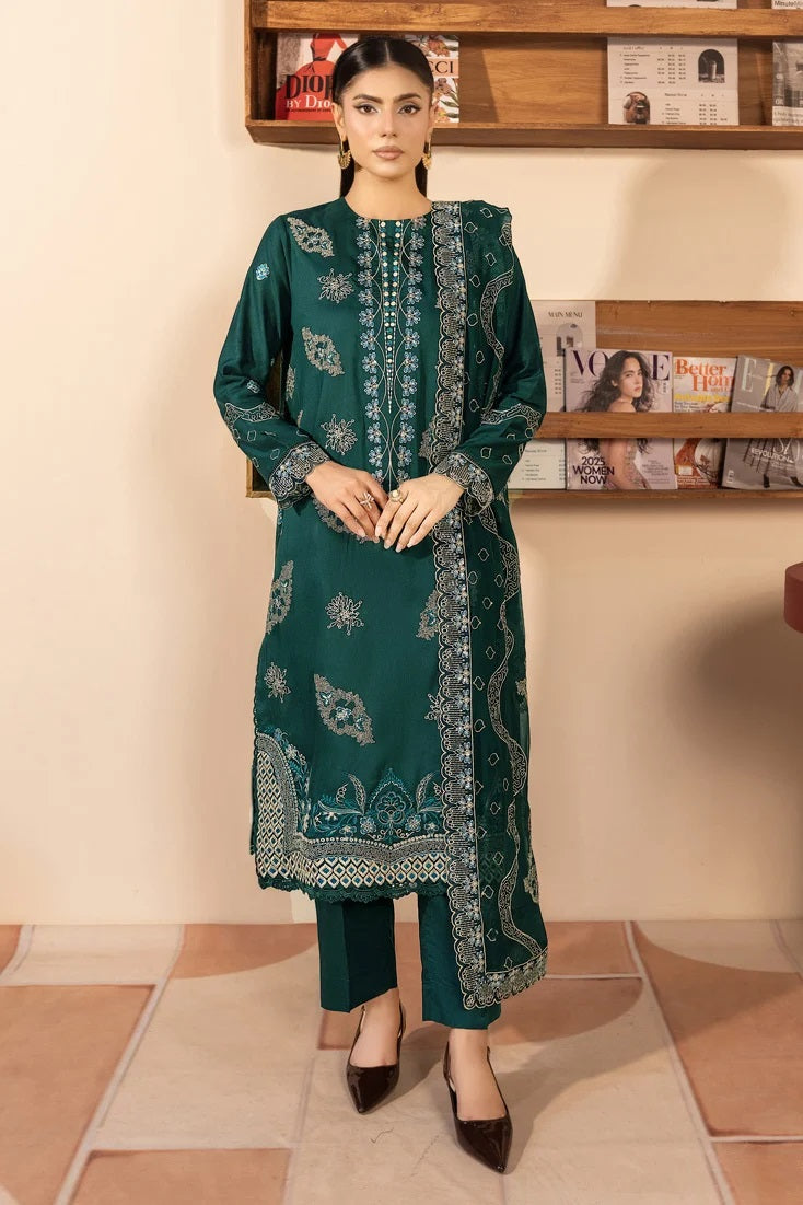 Marjjan Premium Viscose MZV-65B – Marjjan 3-piece unstitched suit