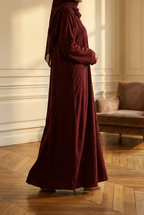 Ameera Maroon Abaya by Al Deebaj, photo 3
