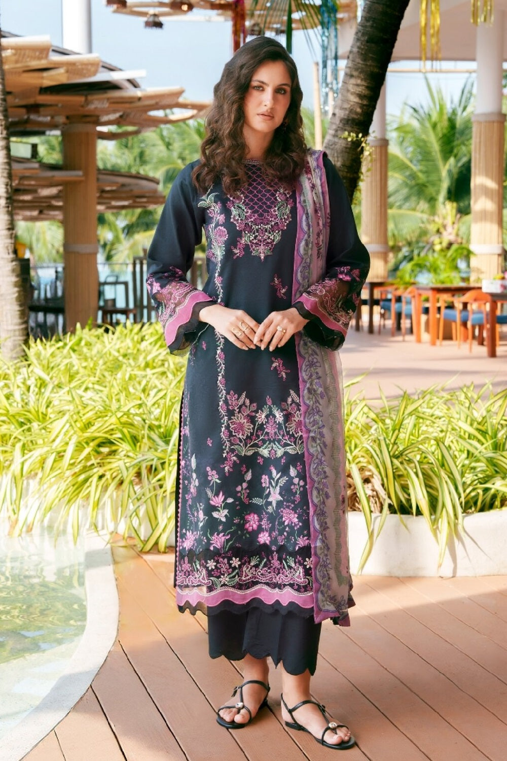 Nirvana Lawn By Cinq (Maya) by Cinq Apparel – Cinq Apparel 3-piece unstitched suit