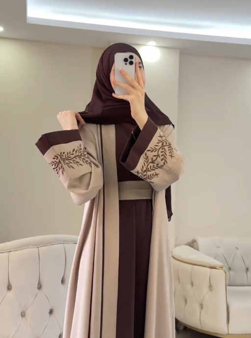 Mocha Grace Abaya by Leema, photo 2