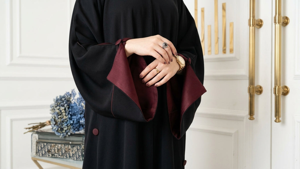 Noor Dual Tone Abaya by Leema, photo 2