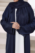 Navy Blue Front Open Gown Abaya by Al Deebaj, photo 5