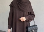 Noble Brown Abaya by Leema