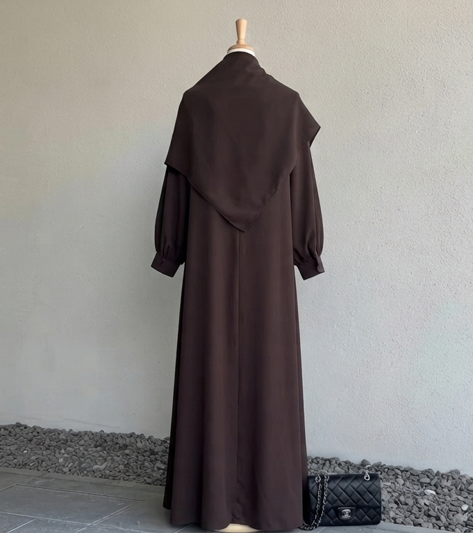 Noble Brown Abaya by Leema, photo 3