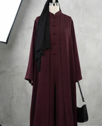 Noor Crimson Abaya by Leema