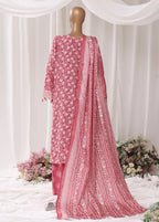 Watermelon Pink Viscose 3-Piece Stitched Suit by Bin Saeed, photo 2