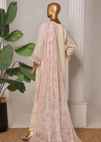 Embroidered Off White Lawn 3-Piece Stitched Suit by Bin Saeed, photo 4