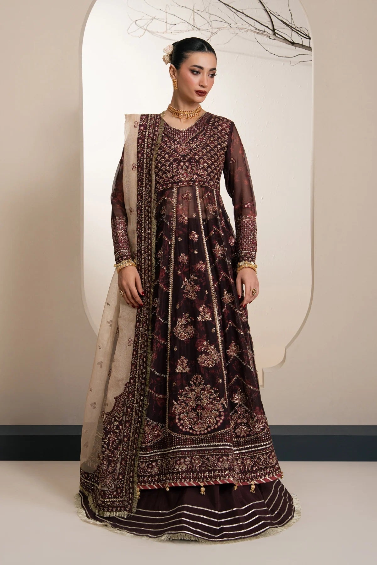 Xenia Kalani Formal D-04 (Olyra) – Xenia 3-piece unstitched suit