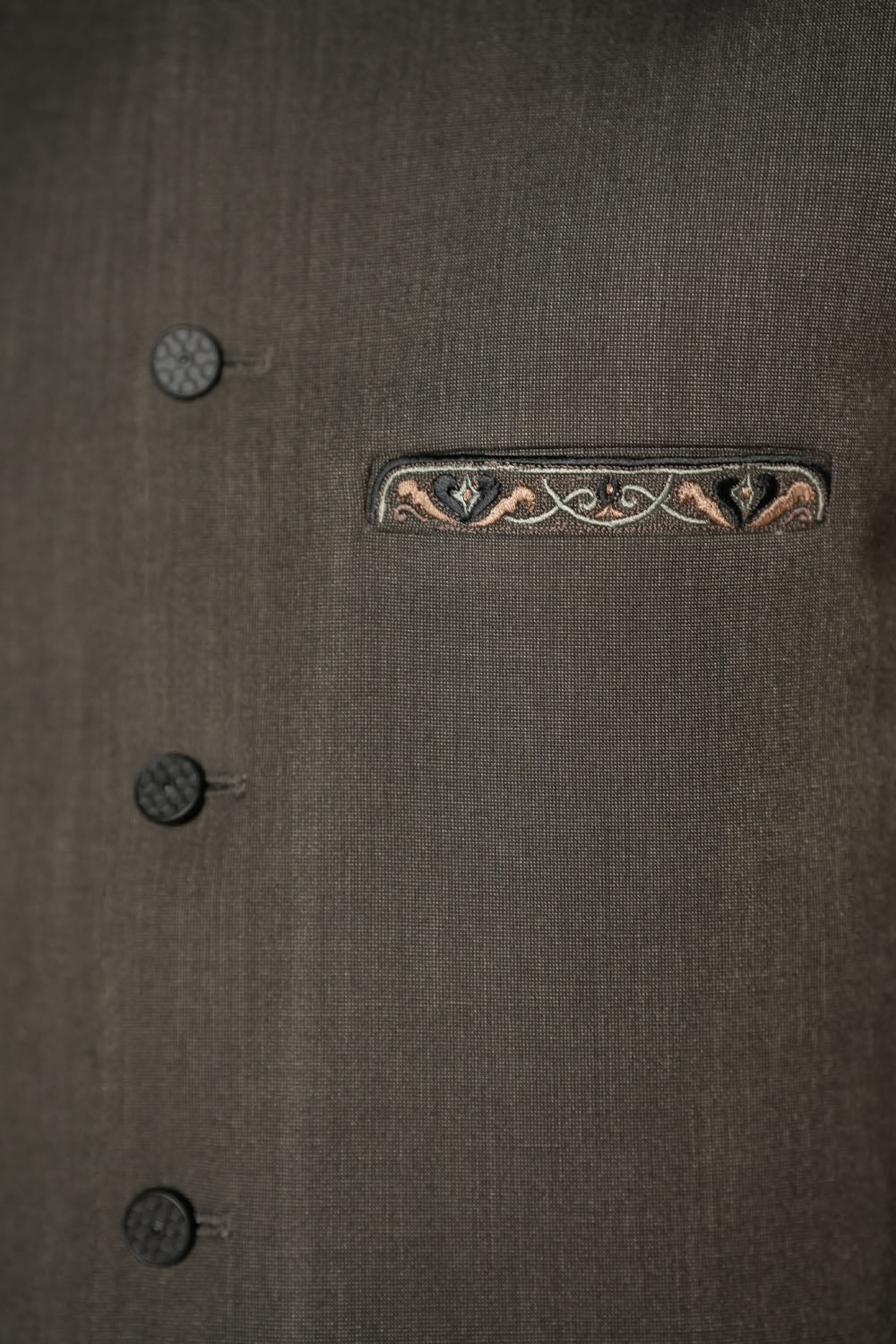 Dark Grey Design Waistcoat by Al Deebaj, photo 3