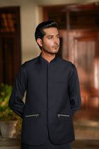Navy Design Waistcoat by Al Deebaj