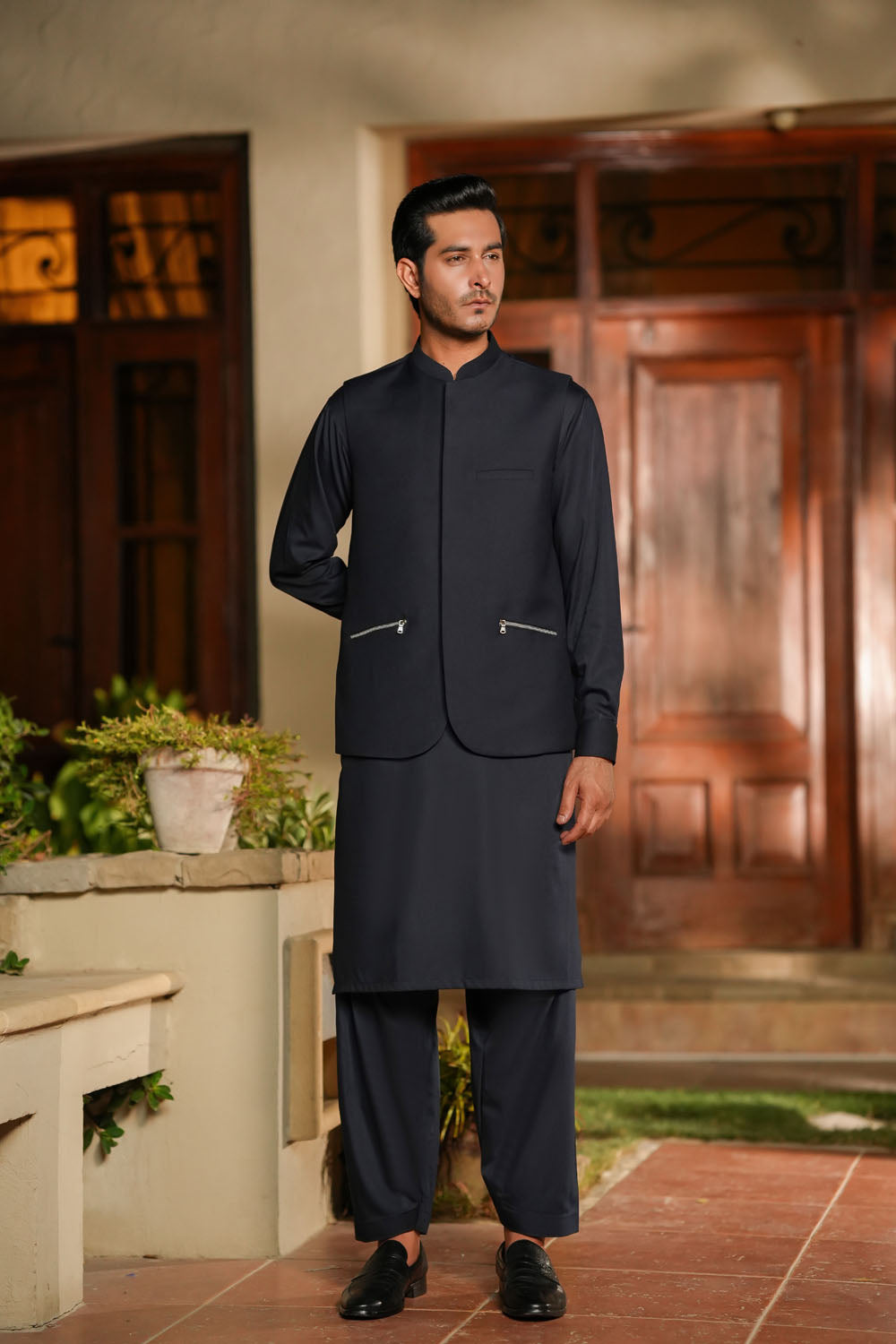 Navy Design Waistcoat by Al Deebaj, photo 3