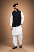Black Waistcoat Waistcoat by Al Deebaj