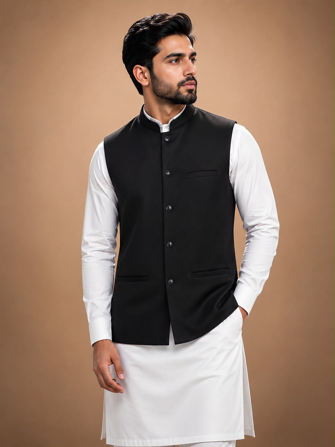 Black Waistcoat Waistcoat by Al Deebaj, photo 2