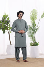 Silver Grey Waistcoat by Al Deebaj