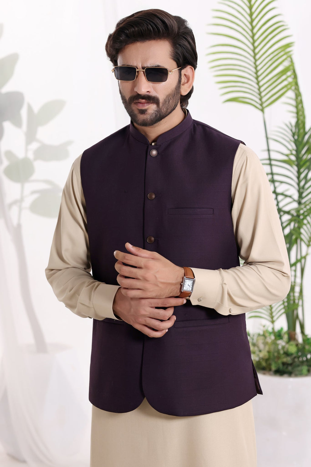 Burgundy Waistcoat by Al Deebaj, photo 2