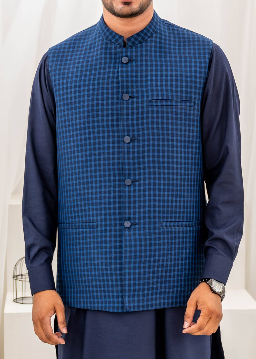 Blue Suiting Waistcoat by Al Deebaj, photo 2