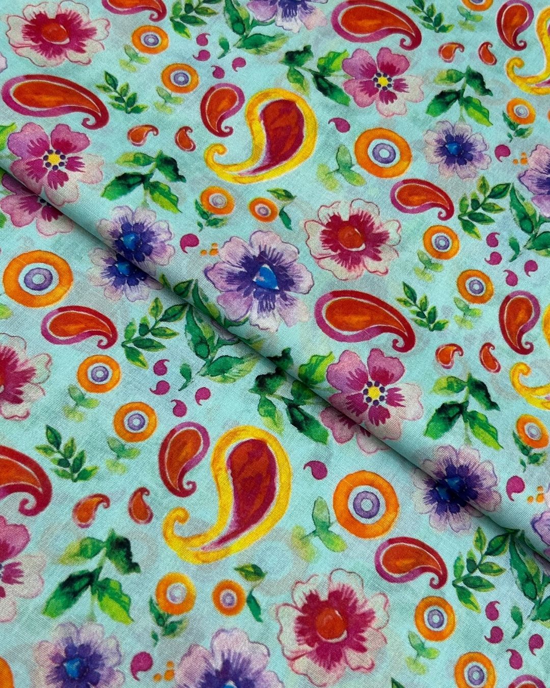 Rang e Bahar Digital Print Lawn fabric