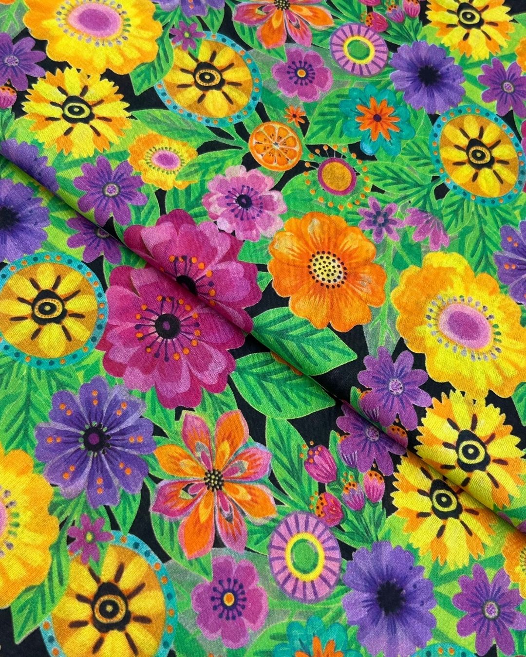 Rang e Bahar Digital Print Lawn fabric