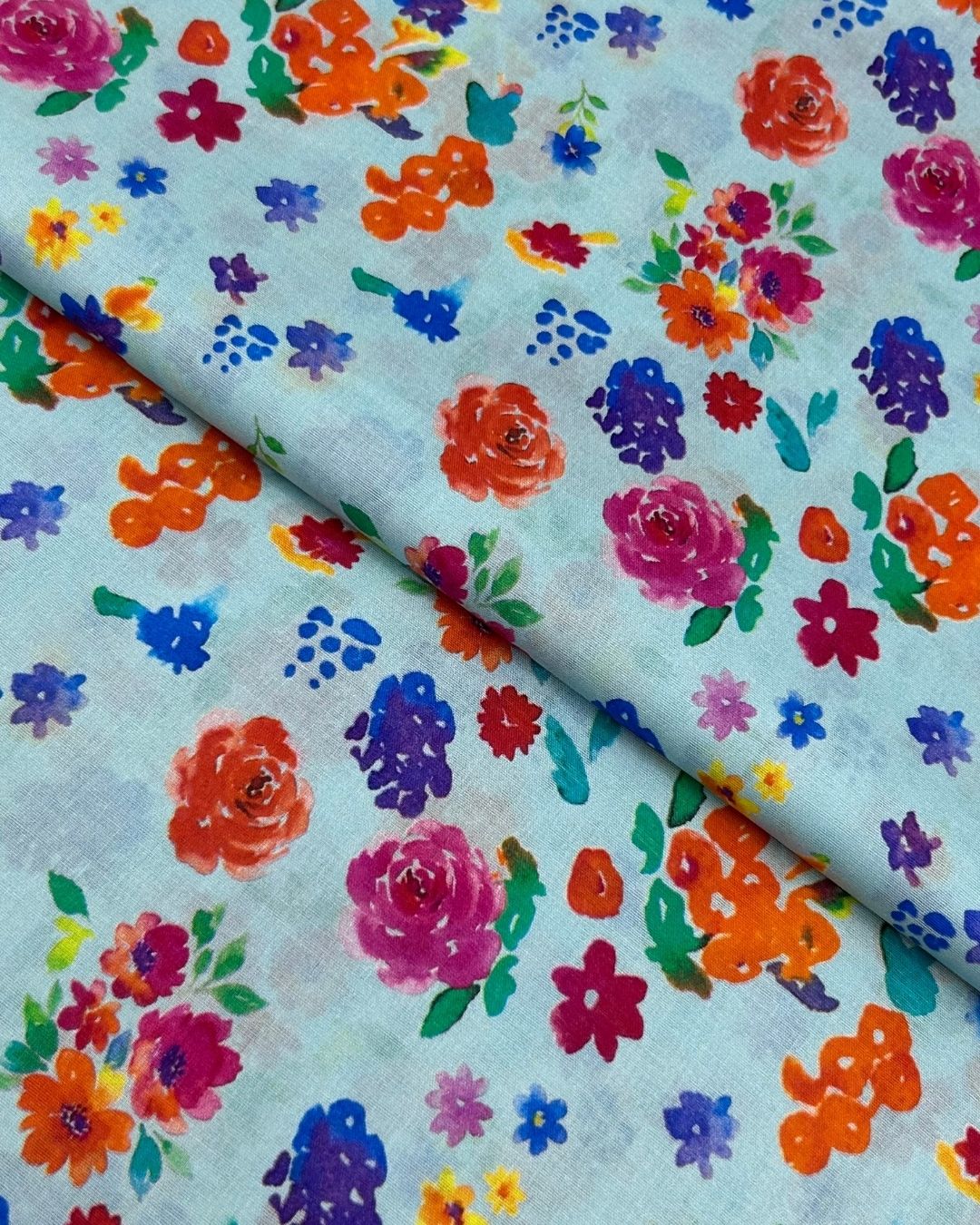Rang e Bahar Digital Print Lawn fabric