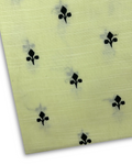 Embroidered Khaddar – Yellow (EK-W25-0009), embroidered khaddar fabric by the meter
